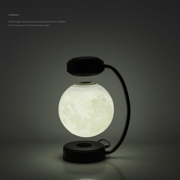 Lámpara de noche LED 3D con forma de luna inalámbrica